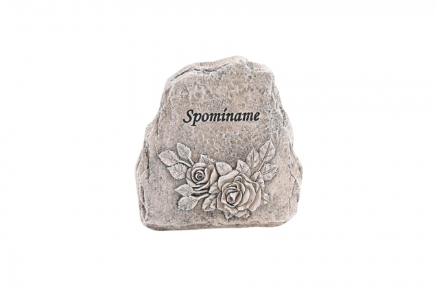 Smútočná dekorácia kameň " Spomíname " OU038