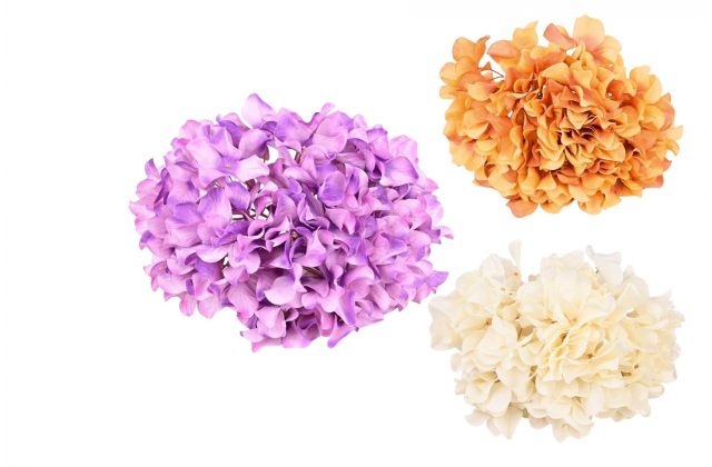 Umelé hlavy kvetov - vencovka MAXI HYDRANGEA CV36395