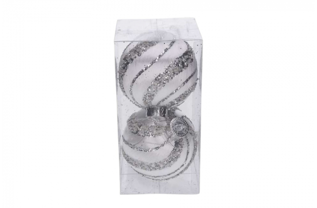 Vianočné gule strieborné (1bal.) TG78535-1 