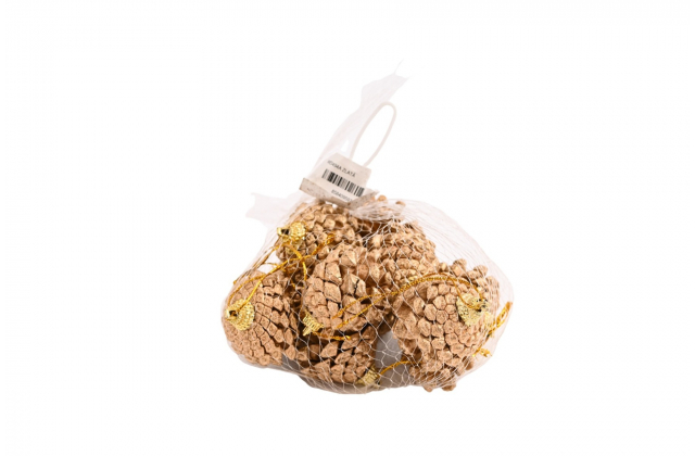 Vianočná zlatá šiška na zavesenie (1bal.) WD494A