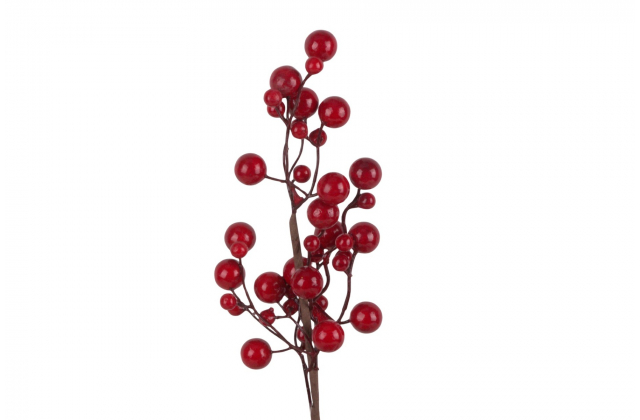 Umelý konár červené bobule 48 cm CV34070 