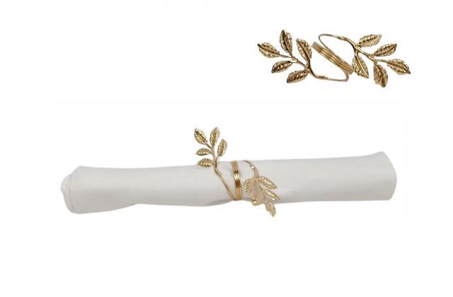 Ozdobný zlatý držiak na servítku 378053 - XNA24054431