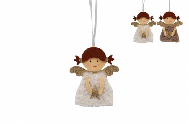 Vianočná dekorácia na zavesenie - anjelik (1bal.) 391953 - XNA24067361- MIX