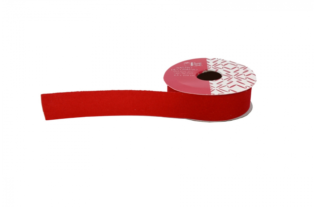 Červená zamatová stuha 2,5 cm x 270 cm 557774 - XNA15004241