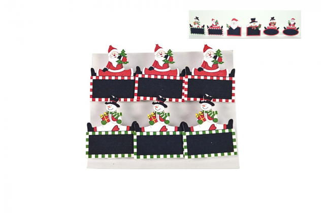 Vianočná ozdobná tabuľa na štipci (1bal.) 705212 - XNA16003801- MIX