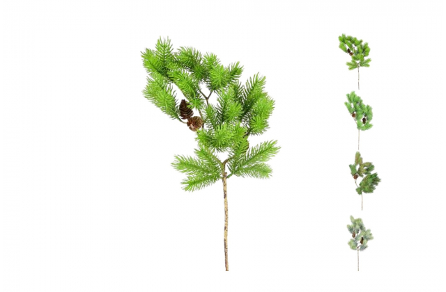 Umelý konár čačina so šiškami 50 cm CV37522-MIX 