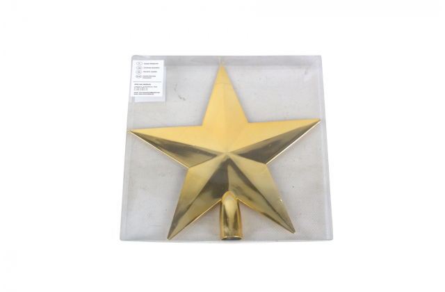 Vianočná hviezda na stromček - špic AR3-25L8001A-GOLD