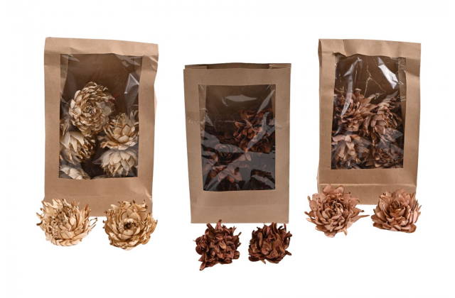 Dekoračná sušina – sušená chryzantéma 7 cm (1bal.) 11653-MIX