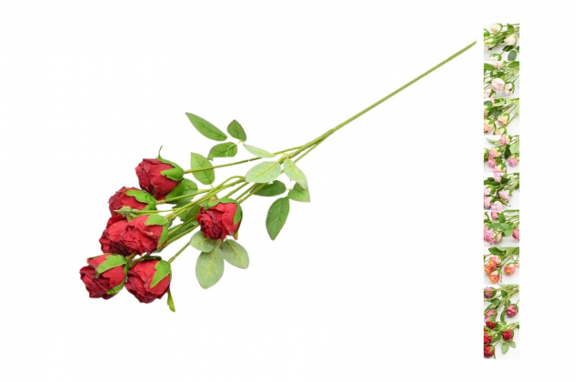 Umelý konár ruža x 7 CV22531-MIX