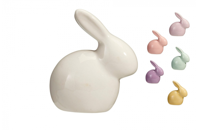 820431 Dekoračný keramický zajac 252925220