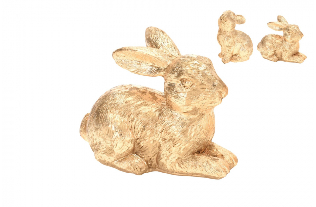 926194 Dekoračný zlatý zajac 8 cm 252943060