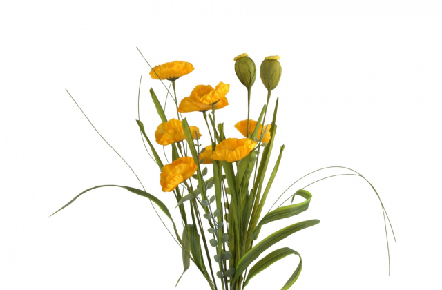 Umelý konár mak žltý 53 cm AGS400 