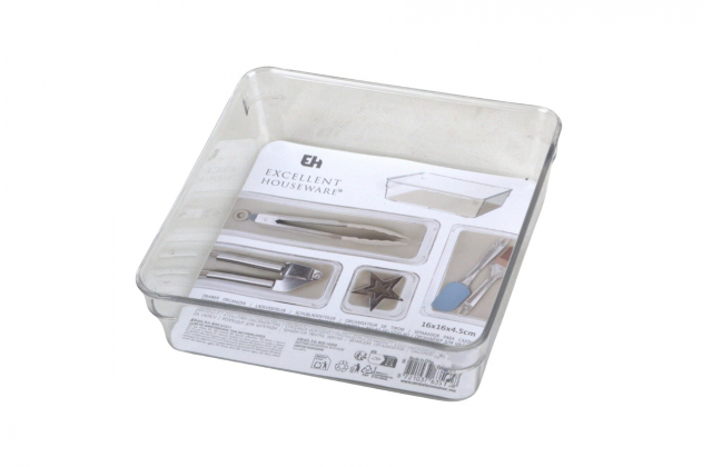 Plastový organizér 16 cm x 16 cm x 4,5 cm 635158 