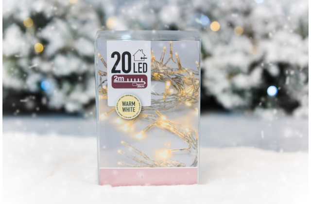 280852 TB Vianočné LED svetlá 2m+30cm 20LED BAT-vnut. AXS000620,120