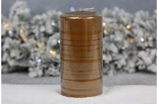 Sviečka valec 70/140 - KRB/510E- zlatá