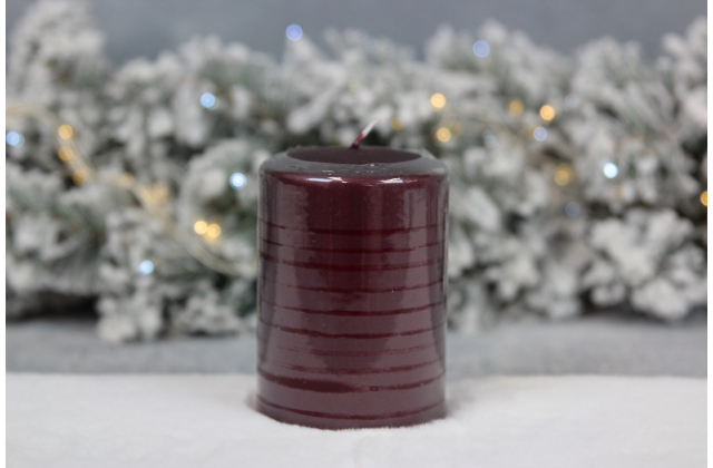 Sviečka valec 70/100 - KRB/511C - bordová