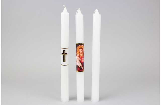 Sviečka kostolná 4/1 kríž 230-240gr. 4224