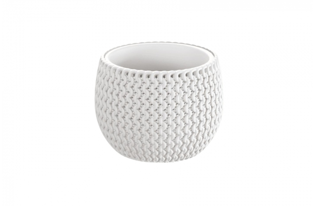 Kvetináč s vnútrom DKSP180 Splofy Bowl biely