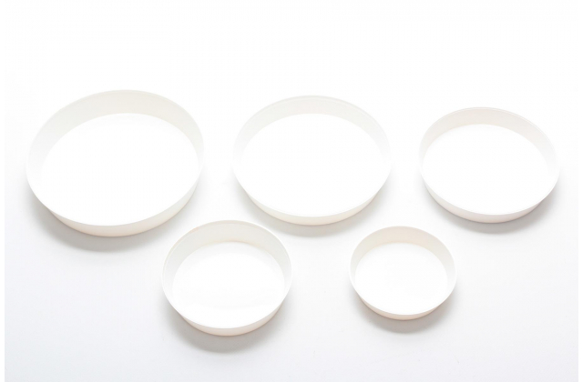 Podložka / Miska pod kvetináč 20 cm Biela