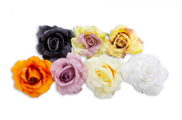  Umelé hlavy kvetov - vencovka RUŽA