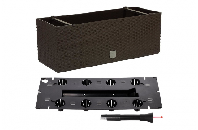 KV.DRTC500 Rato Case Truhlik ratan samozavlazovaci 514x192x186 hneda 440U 19626