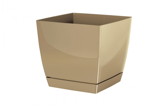 Kvetináč s podložkou DUKP120 Coubi kréma