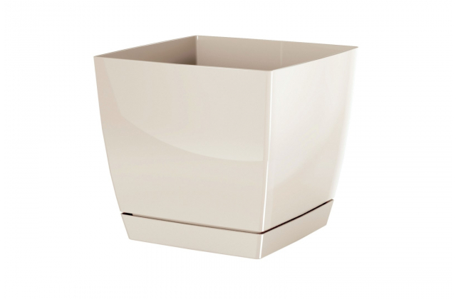 Kvetináč s podložkou DUKP135 Coubi smotanový