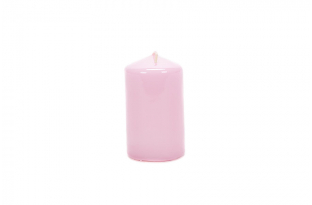 Sviečka valec 60/100 LAKIER - ružová