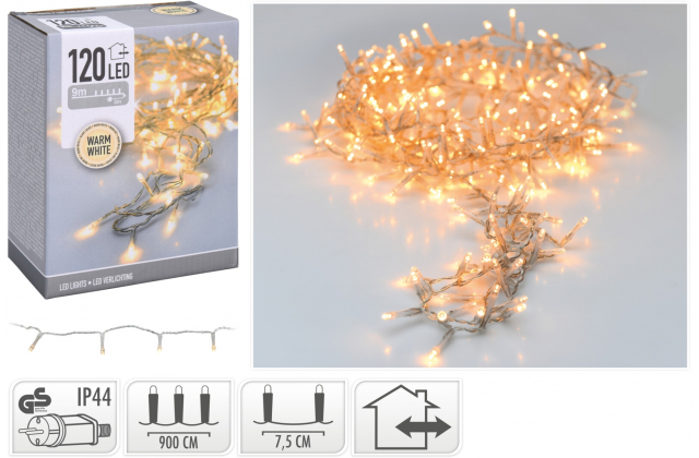 259421 TB Vianočné LED svetlá 9+3m 120LED vonk. AX8404020