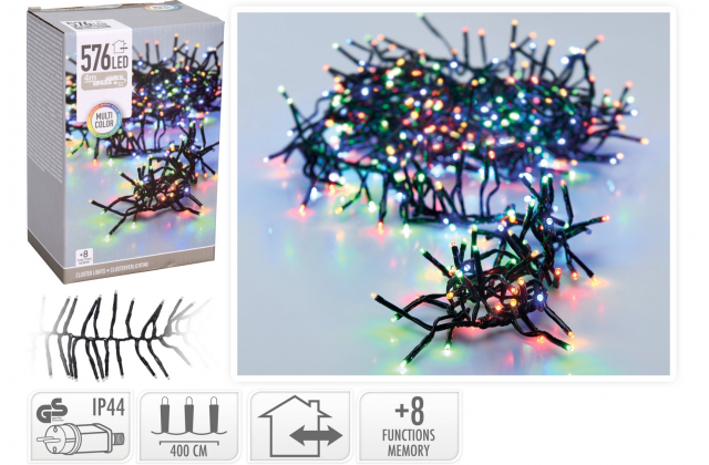263282 FF+8 Vianočné LED svetlá 4+3m 576LED AX8505220